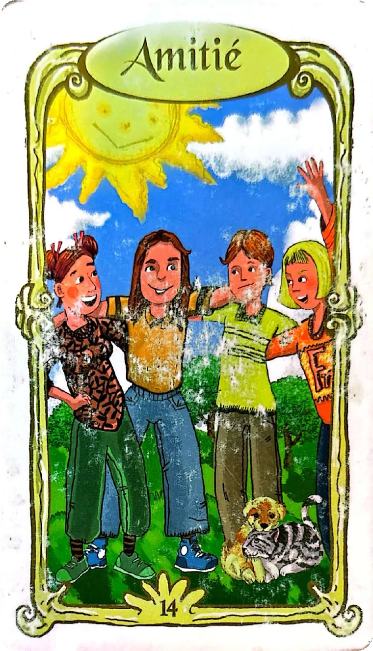 Carte 14 — Amitié, Oracle des Miroirs