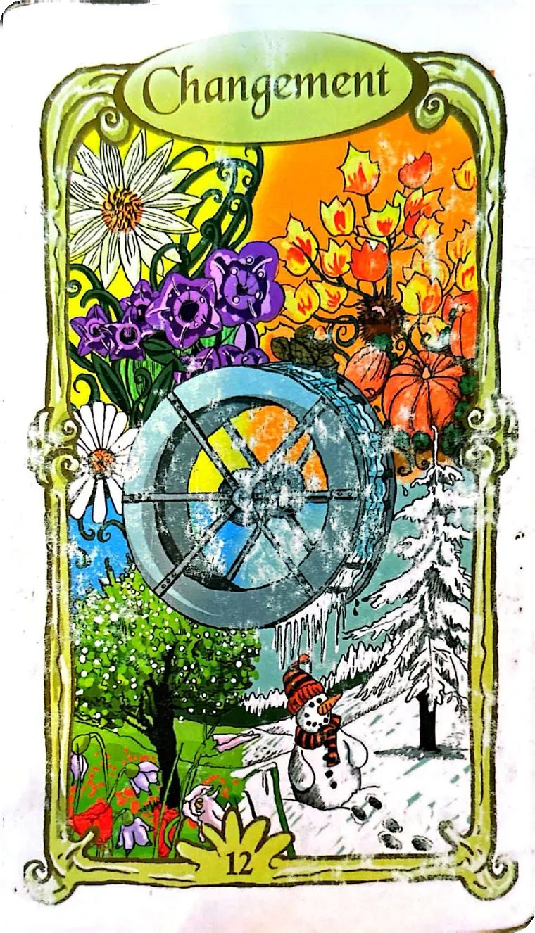 Carte 12 — Changement, Oracle des Miroirs