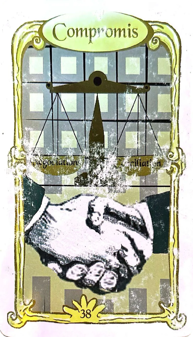 Carte 38 — Compromis, Oracle des Miroirs