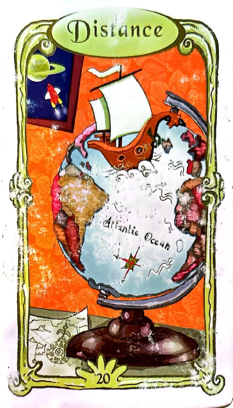 Carte 20 — Distance, Oracle des Miroirs