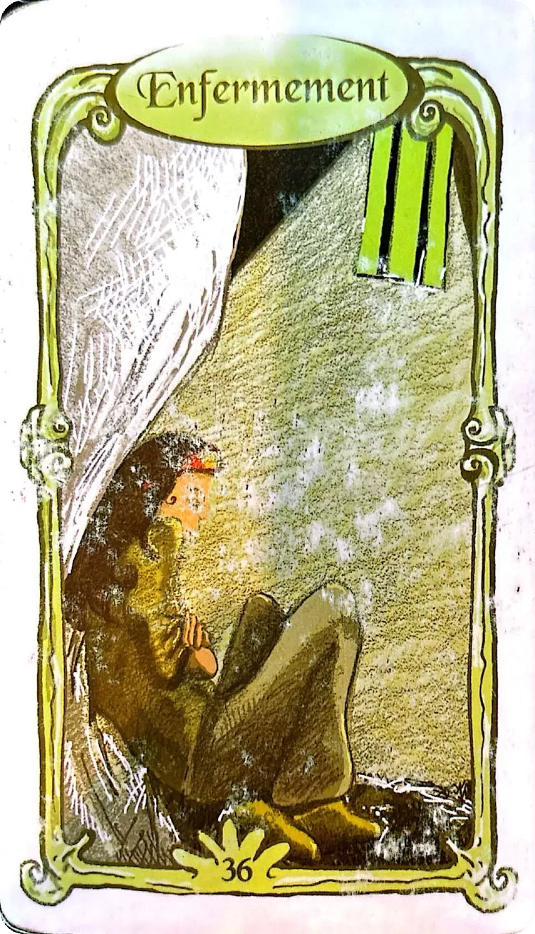 Carte 36 — Enfermement, Oracle des Miroirs