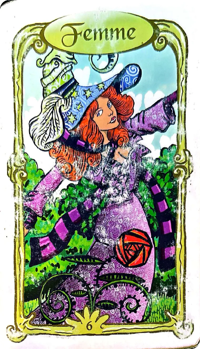 Carte 6 — Femme, Oracle des Miroirs