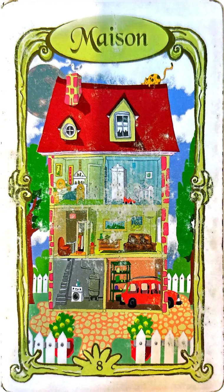 Carte 8 — Maison, Oracle des Miroirs