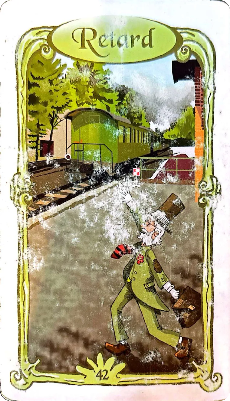 Carte 42 — Retard, Oracle des Miroirs
