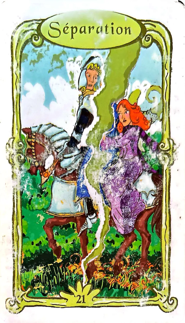 Carte 21 — Séparation, Oracle des Miroirs
