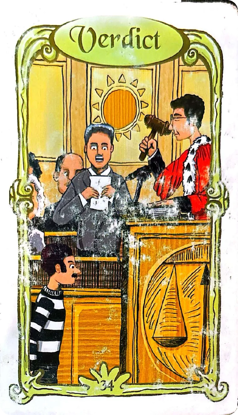 Carte 34 — Verdict, Oracle des Miroirs