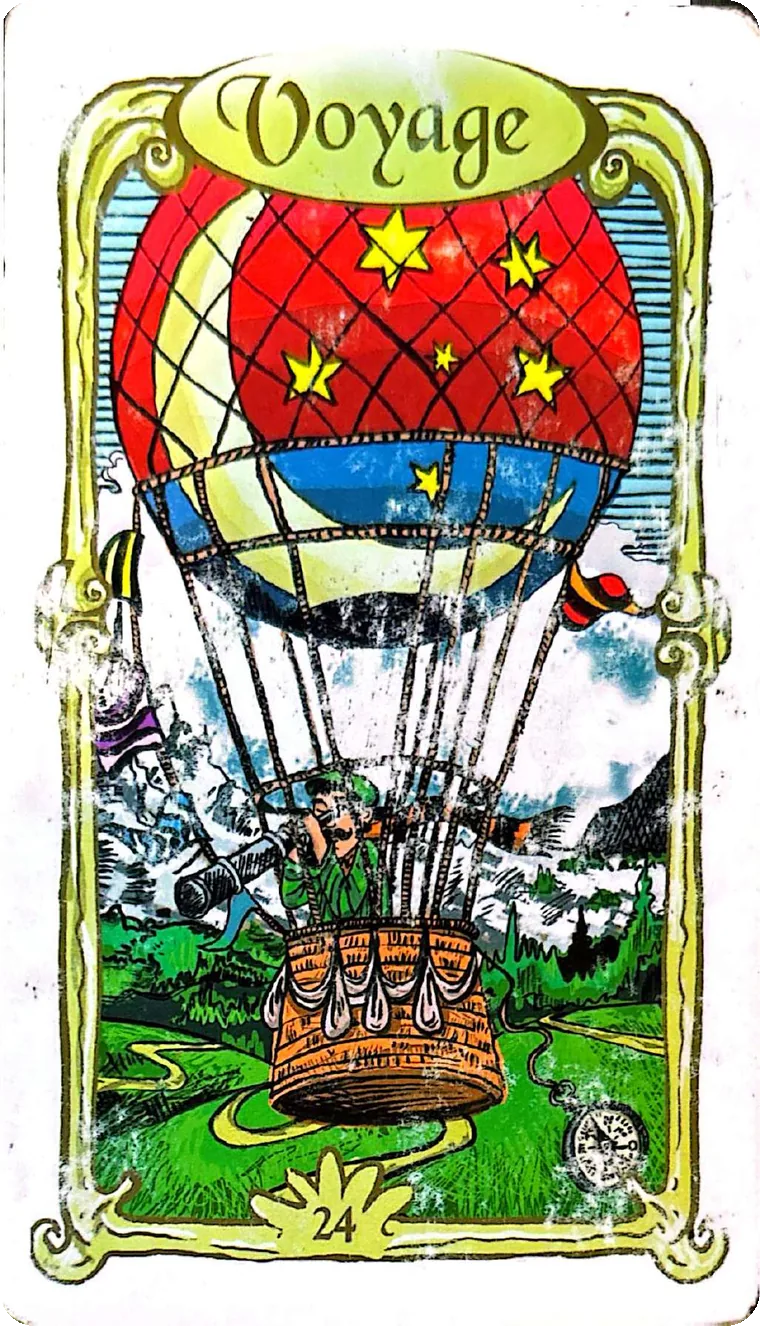 Carte 24 — Voyage, Oracle des Miroirs