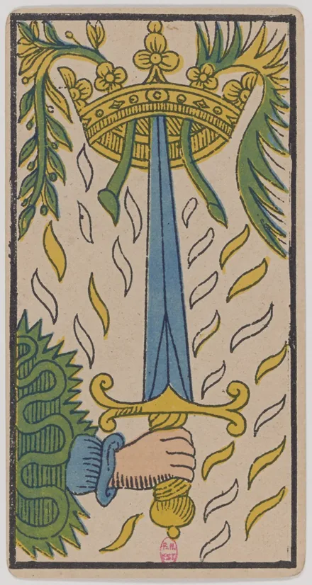 As d'Épées — Tarot de Marseille