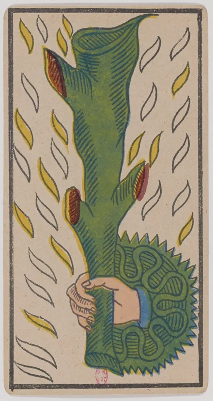 As de Bâtons — Tarot de Marseille