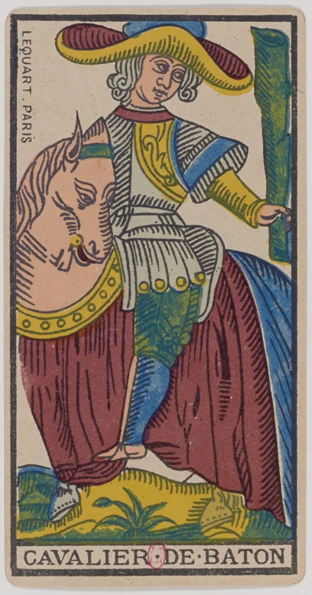 Cavalier de Bâtons — Tarot de Marseille