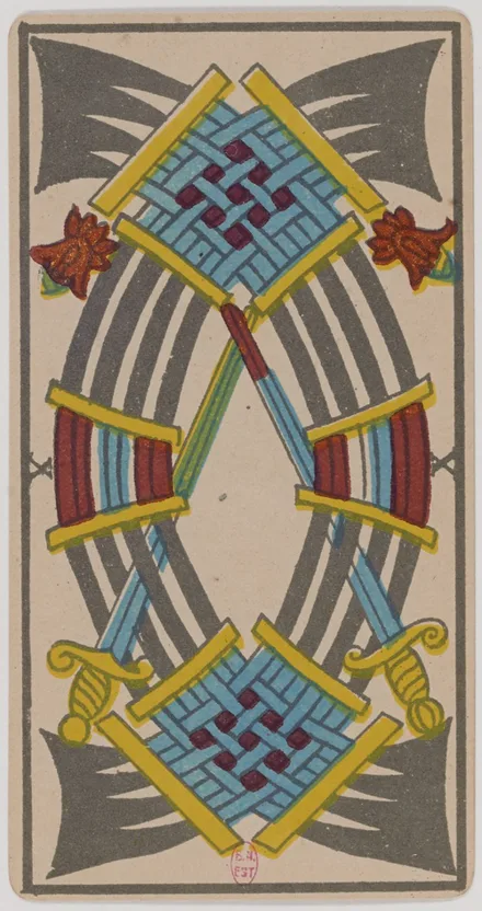 Dix d'Épées — Tarot de Marseille