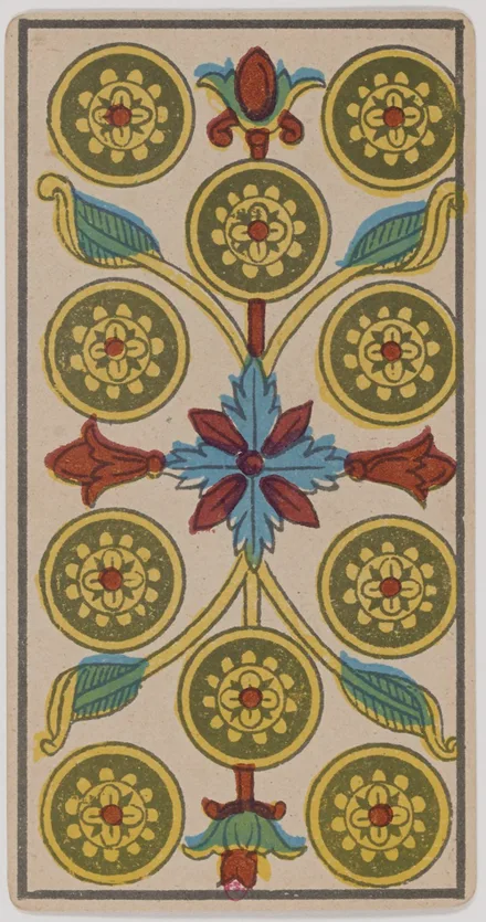 Dix de Deniers — Tarot de Marseille