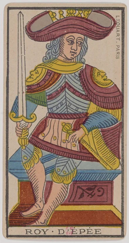 Roi d'Épées — Tarot de Marseille