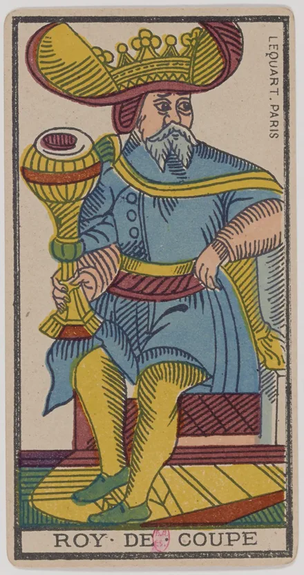 Roi de Coupes — Tarot de Marseille