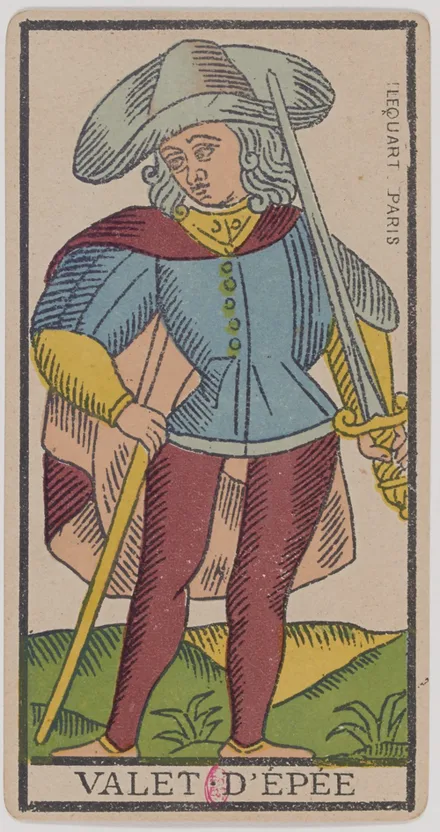 Valet d'Épées — Tarot de Marseille