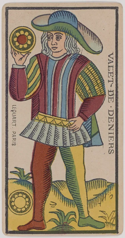 Valet de Deniers — Tarot de Marseille